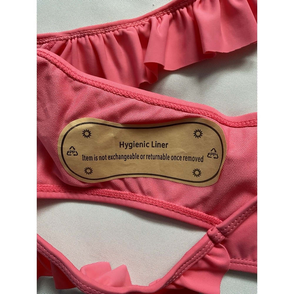 Shekini Womens Pink Ruffle Bikini Bottom Size XL - Picture 4 of 6